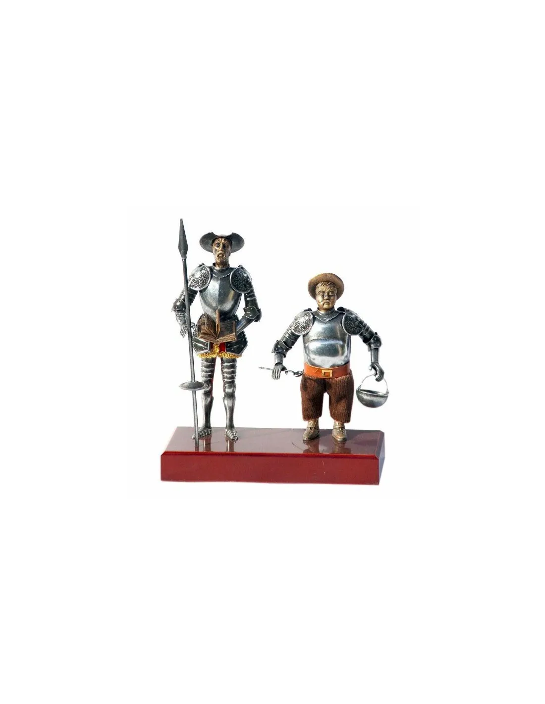 Figura Don Quijote y Sancho Panza, 24 cms.