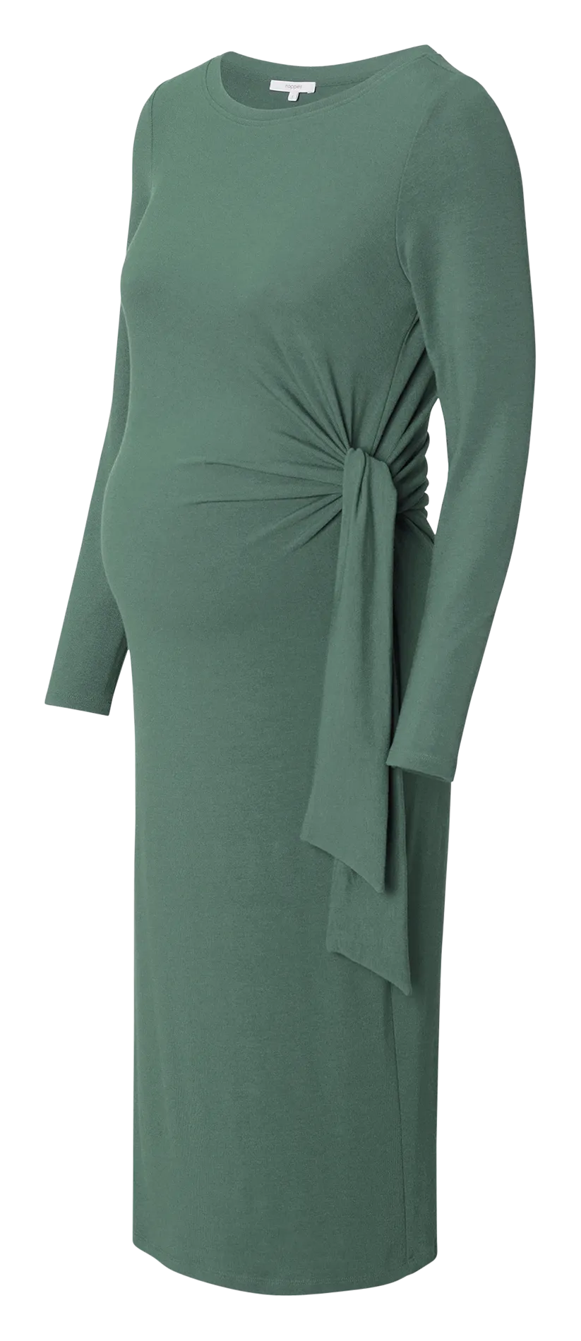 FRISCO - Vestido con cuello redondo de premamá en verde