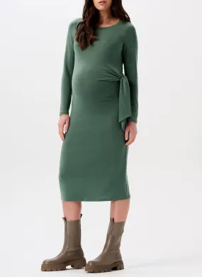 FRISCO - Vestido con cuello redondo de premamá en verde