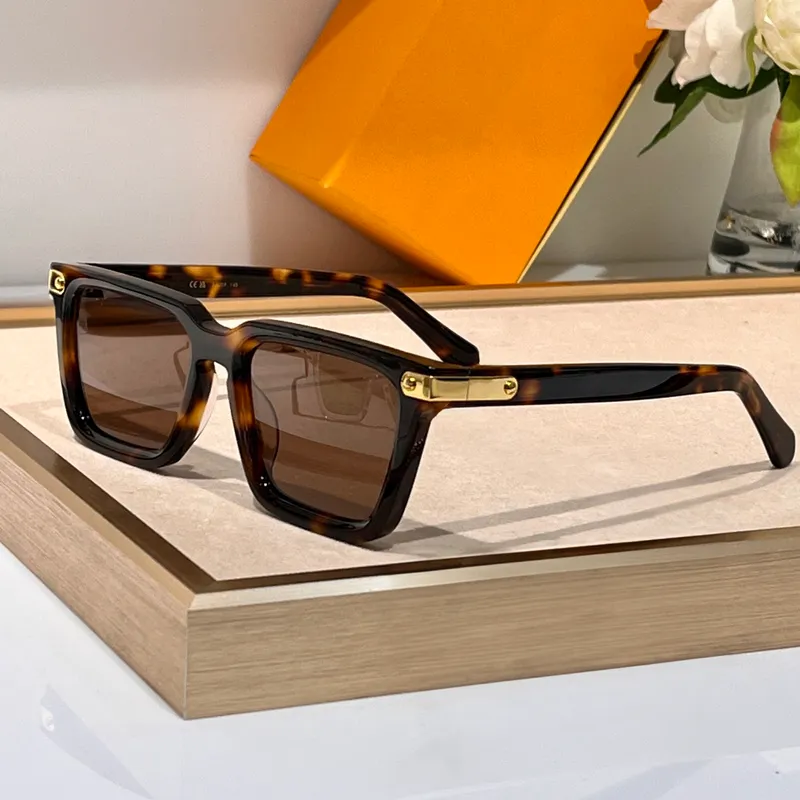 Gafas de sol de lujo para mujeres Hombres Verano 1975 Diseñador Anti-Ultravioleta Placa retro Moda Cuadrado Acetato Marco comple