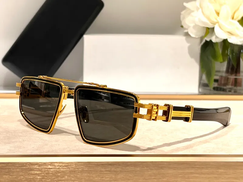 Gafas de sol para hombres y mujeres Verano 139 Diseñadores Estilo Placa retro anti-ultravioleta Marco completo Caja aleatoria