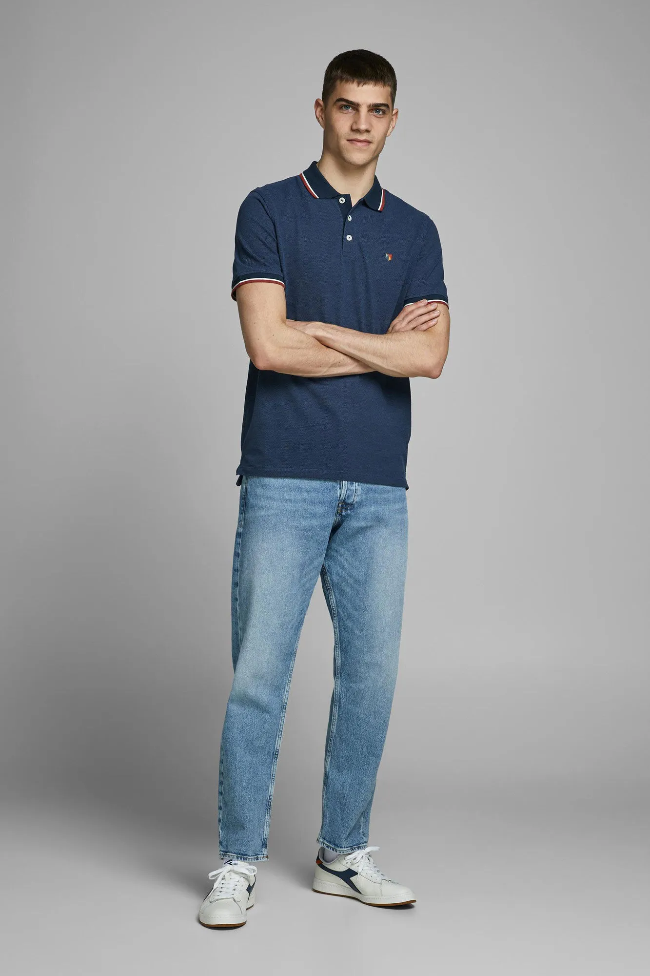 Jack & Jones Polo tipping melange