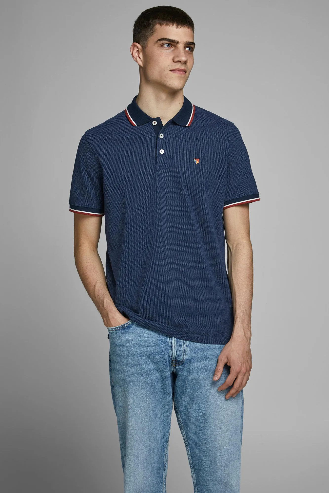 Jack & Jones Polo tipping melange