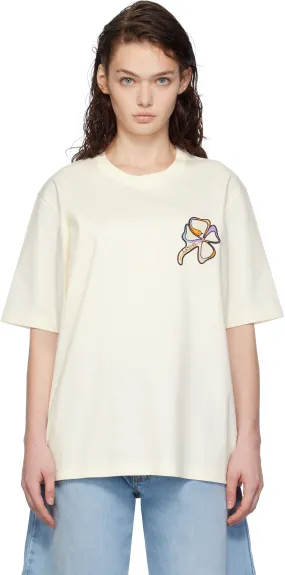 LANVIN Clover Snake Patch T-shirt