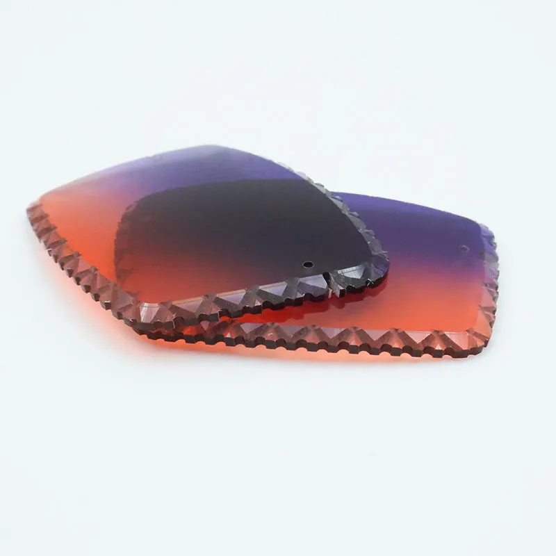 Lentes de lujo con corte de diamante Lentes de Sol Mujer Instalar accesorios de metal Gafas de sol cuadradas sin montura Mezclar