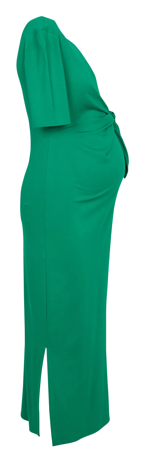 LIA - Vestido midi ajustado con cuello barco en verde