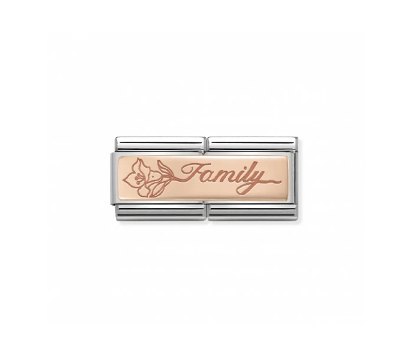 Link Nomination Acero y Oro Rosa "Family" 430710 17