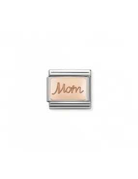 Link Nomination Acero y Oro Rosa "Mom" 430101 33