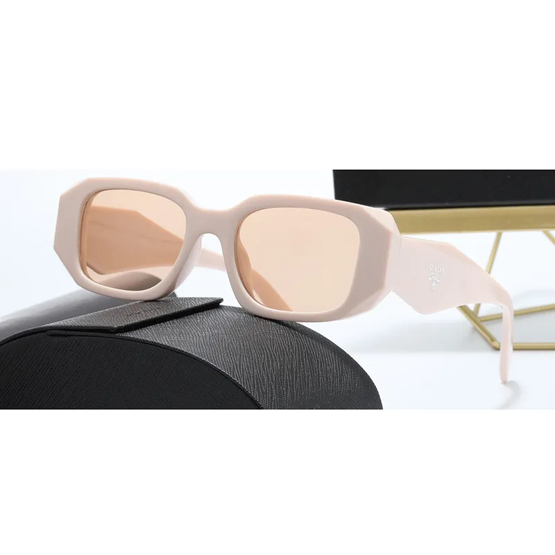 Lunettes de soleil pour femme Lunettes de créateur Rétro Mode Hommes Conduite en plein air Protection UV Petit cadre Logo Jambe 