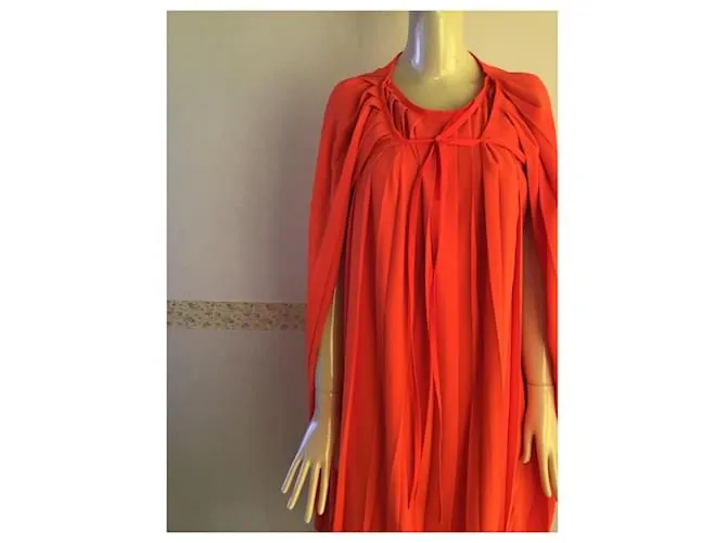 Maison Martin Margiela ***Vestido plisado de Maison Margiela Naranja 