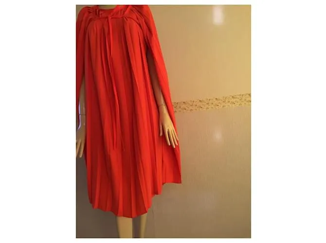 Maison Martin Margiela ***Vestido plisado de Maison Margiela Naranja 