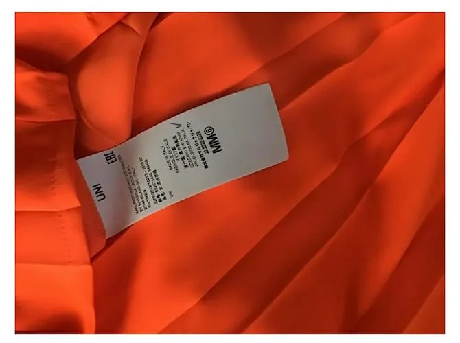 Maison Martin Margiela ***Vestido plisado de Maison Margiela Naranja 