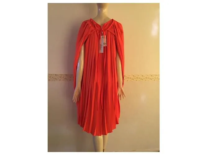 Maison Martin Margiela ***Vestido plisado de Maison Margiela Naranja 