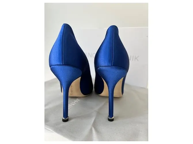 Manolo Blahnik Hangisi 105 Azul 