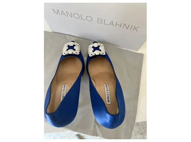 Manolo Blahnik Hangisi 105 Azul 