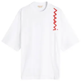 Marni Stitch Logo T-Shirt White