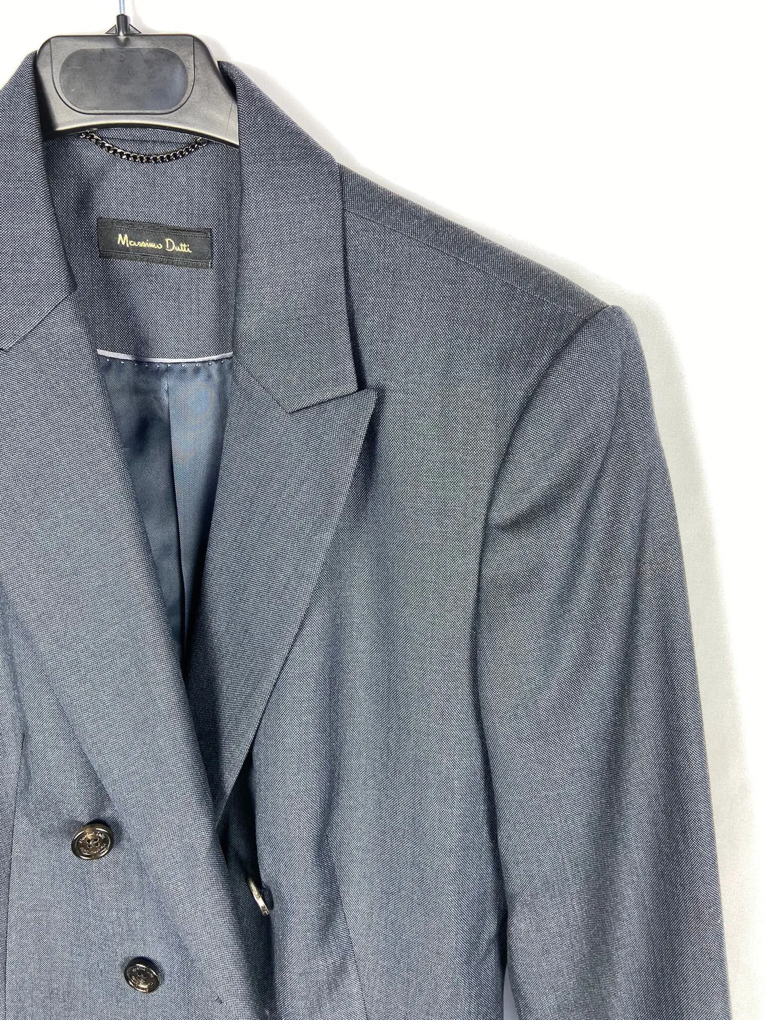 MASSIMO DUTTI.Blazer cruzada T.42