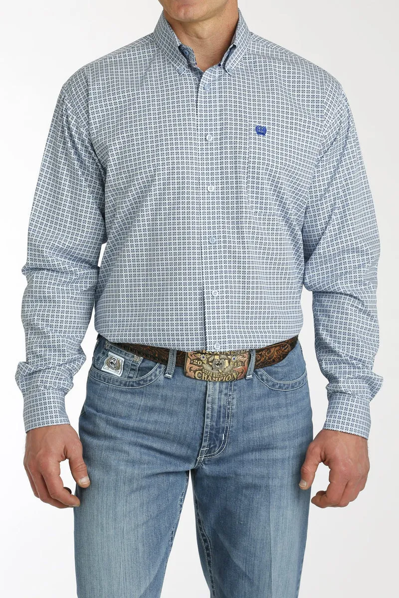 Men's Cinch Geometric Button-Down Shirt-