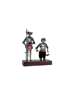 Miniatura Don Quijote y Sancho Panza, 24 cms.