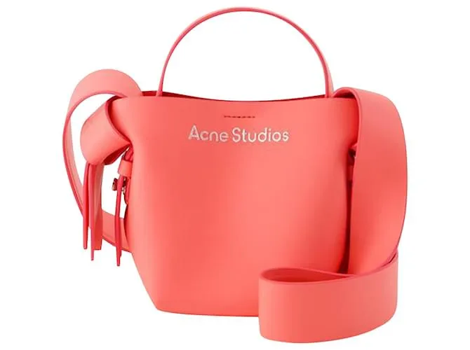 Musubi Micro Crossbody - Acne Studios - Cuero - Rosa Eléctrico 