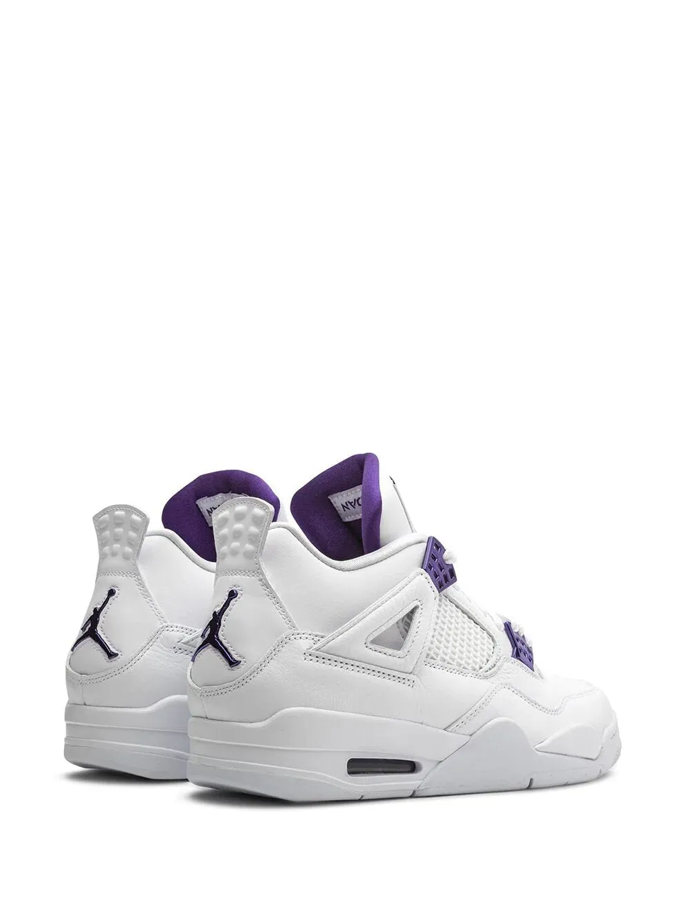 N372O air jordan retro 4 Jordan tenis Air Jordan 4 Retro Blanco Purpura Metallic