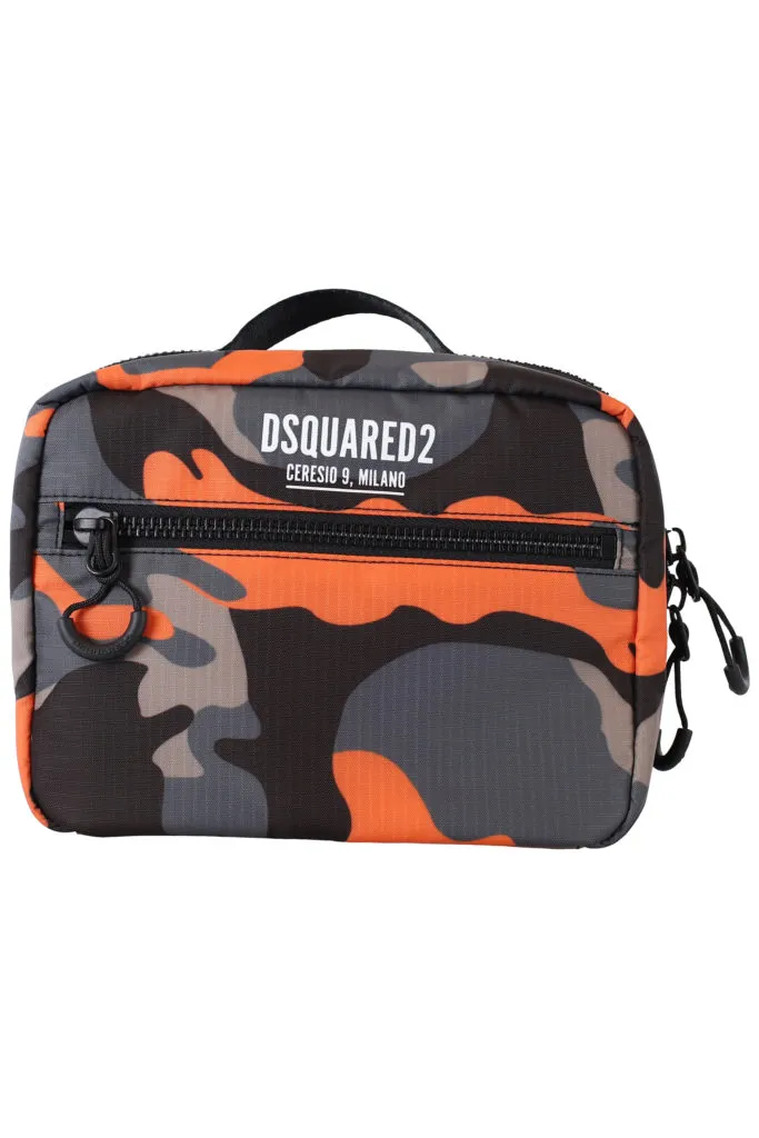 Neceser camuflado naranja con logo ceresio