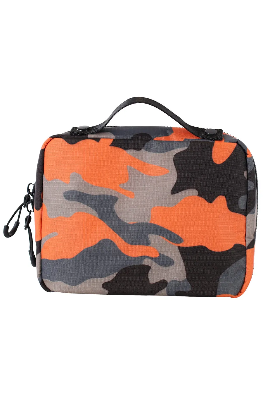 Neceser camuflado naranja con logo ceresio