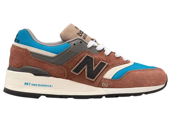 New Balance 997 Made in USA Elevated Basics "Brown Blue White"