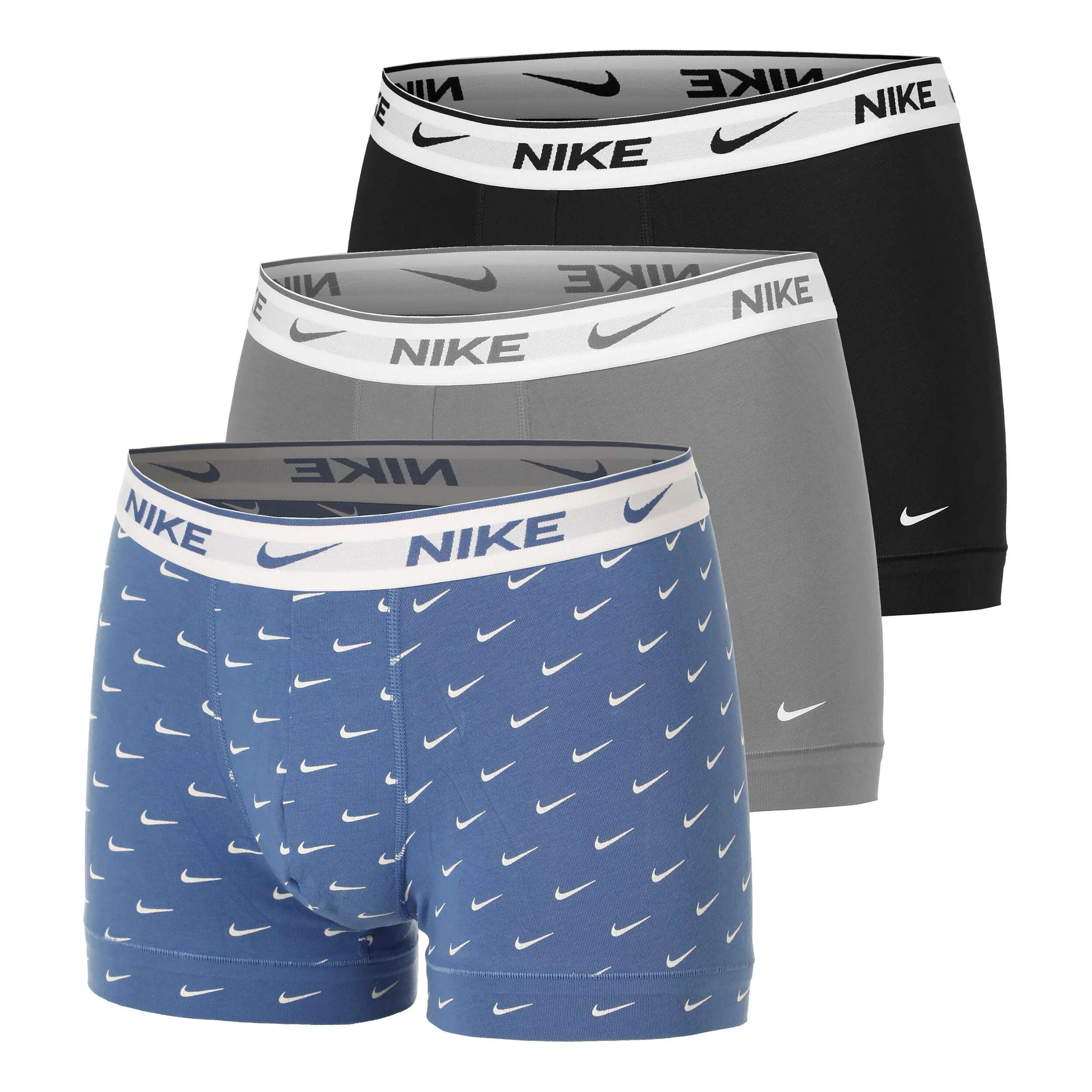 Nike Everyday Cotton Stretch Calzoncillos Tipo Bóxer Pack De 3 Hombres