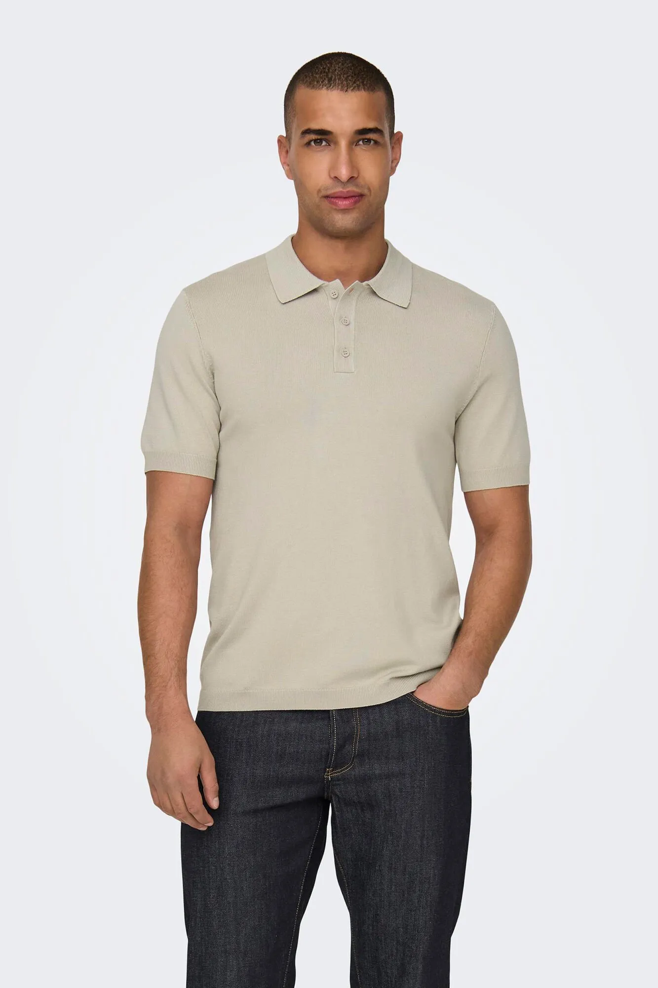 Only & Sons Polo de punto manga corta