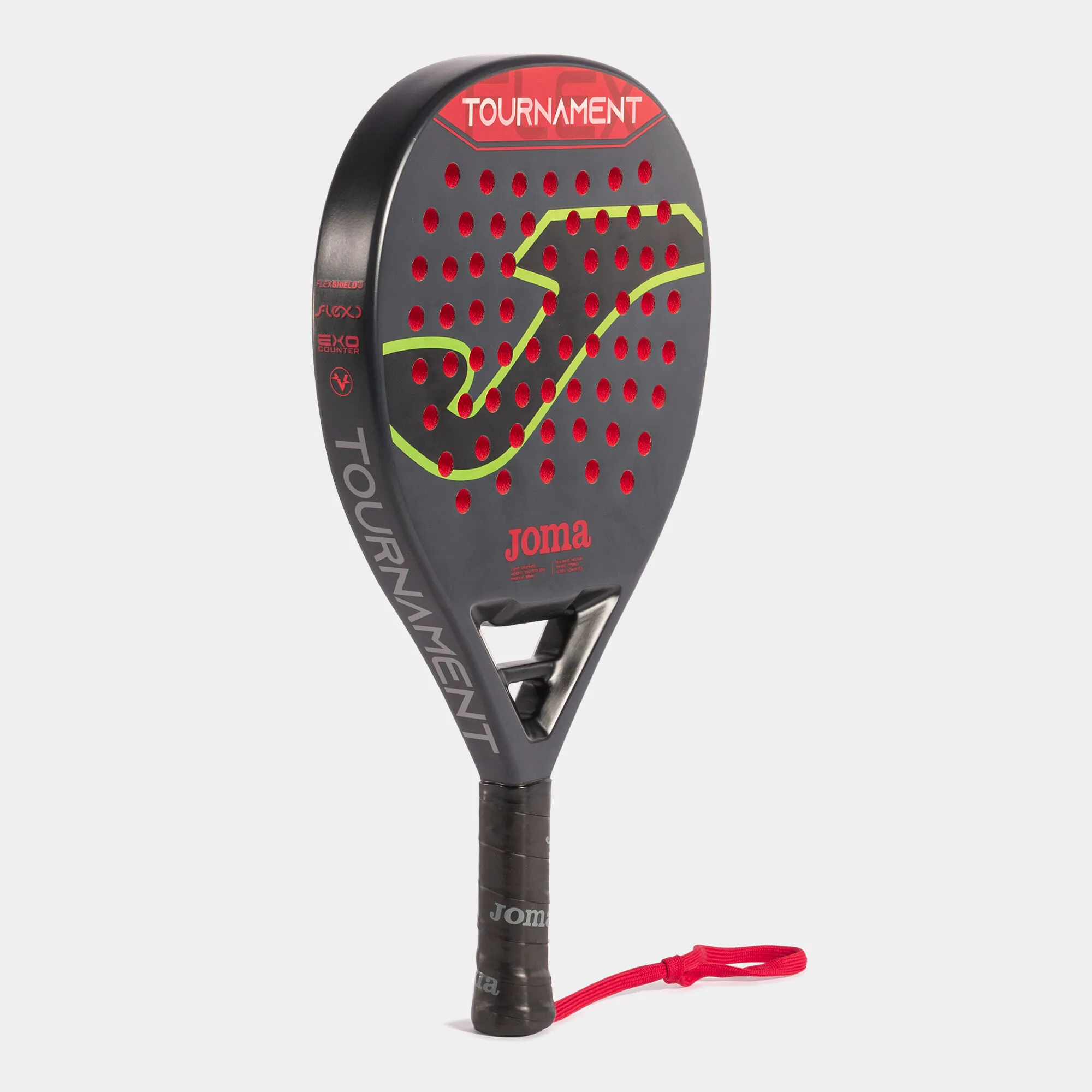 Pala de pádel Tournament negro rojo