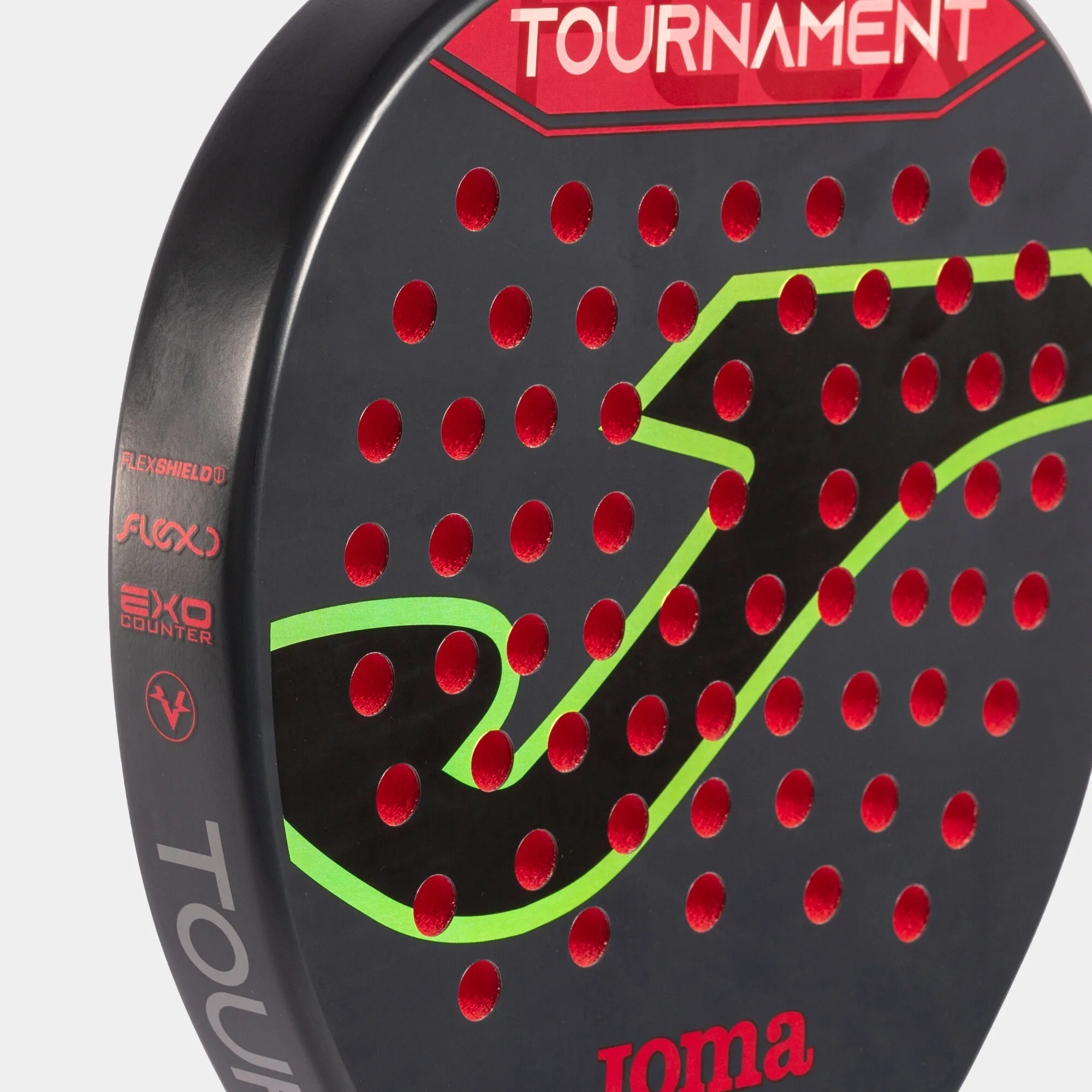 Pala de pádel Tournament negro rojo