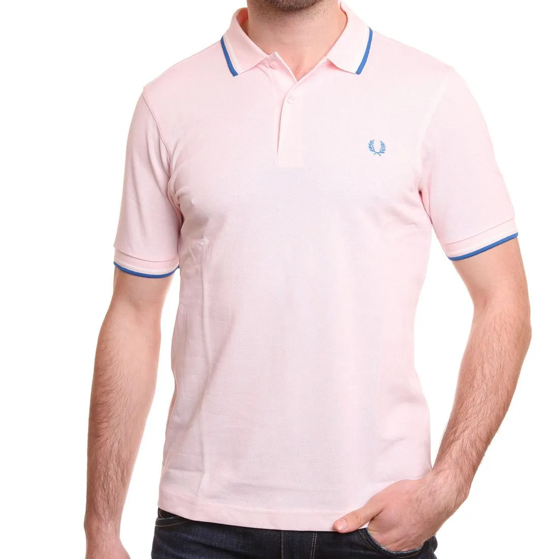 Polo FRED PERRY M3600 B55 Slim Rosa Claro