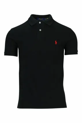 Polo negro con minilogo polo