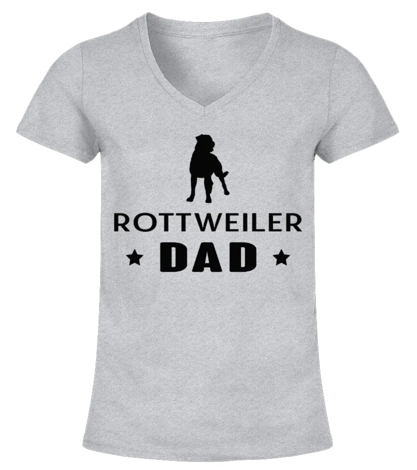 Rottweiler - Funny T-Shirt Camiseta cuello pico Mujer