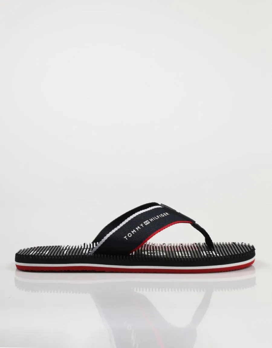  sandales TOMMY HILFIGER Massage en Bleu marine 75034