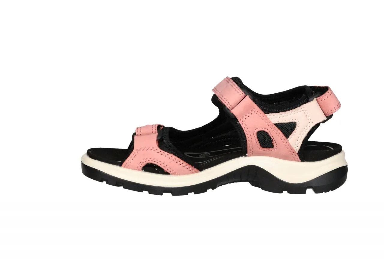 Sandalia Nobuck Rosa Tres Velcros