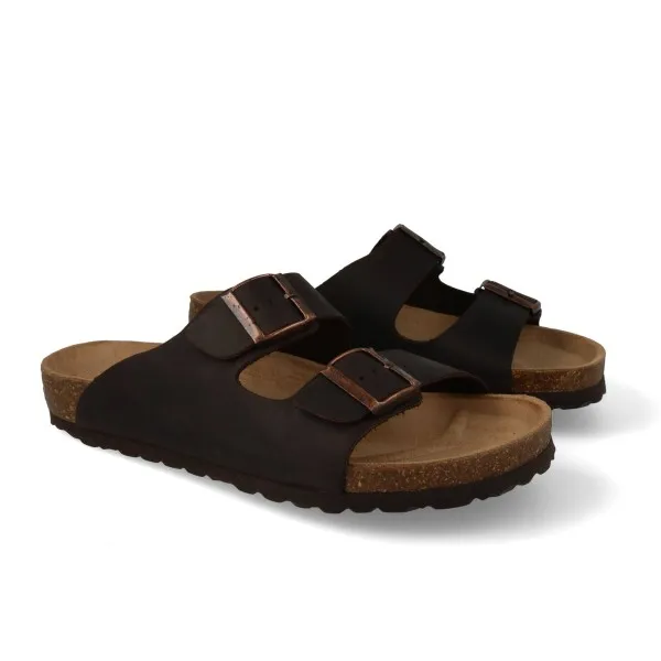 SANDALIAS ANATOMICAS HOMBRE PIEL MOD. LUJAN