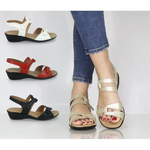 SANDALIAS COMODAS MUJER PIEL MOD. SOLERA