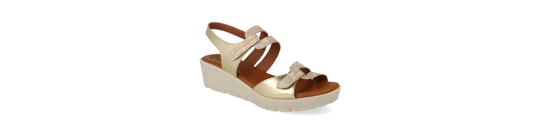 SANDALIAS DORADAS MUJER MOD. LINDE DORADO