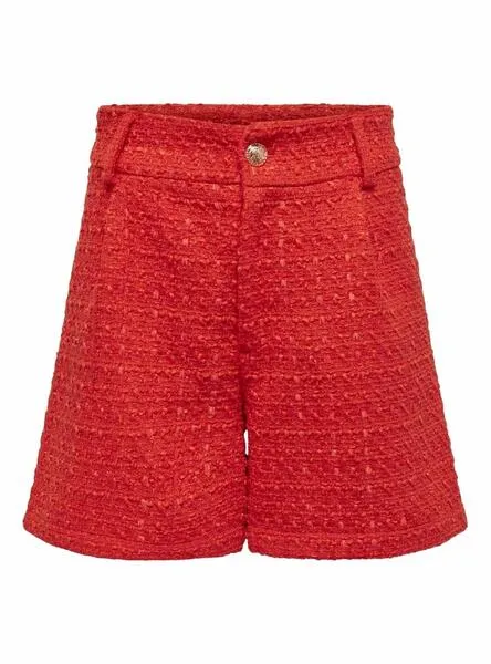 Short Only Kennedy Boucle Naranja Para Mujer