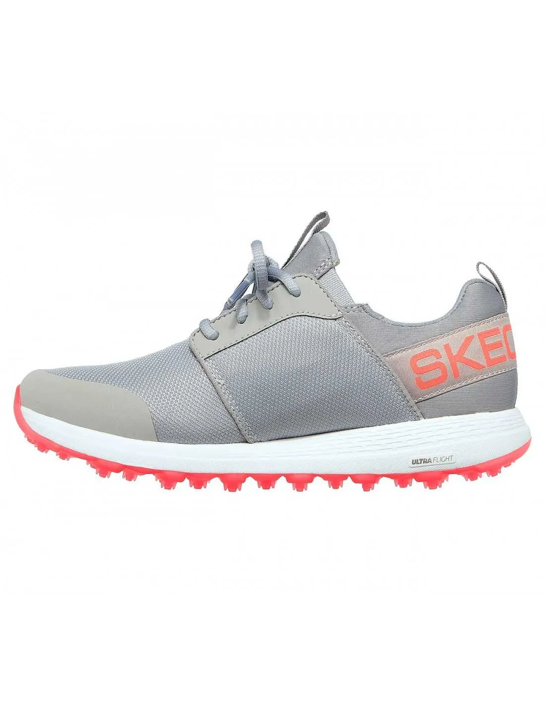 SKECHERS MAX SPORT GREY/CORAL - ZAPATO MUJER