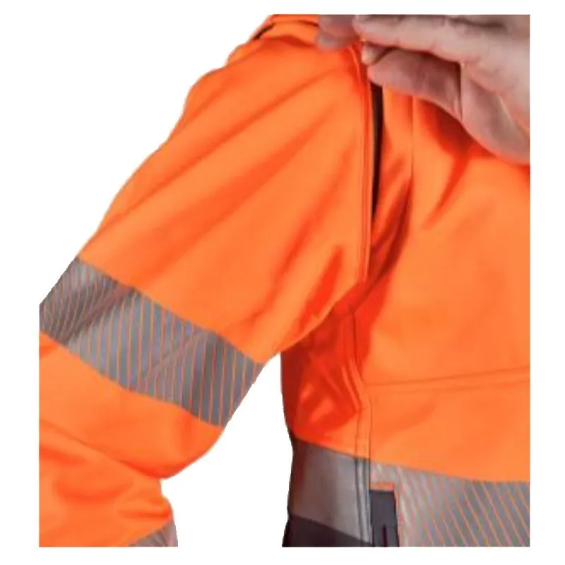 Softshell Polar Naranja Flúor KINGSMANN STARLIGHT Hombre, con mangas desmontables