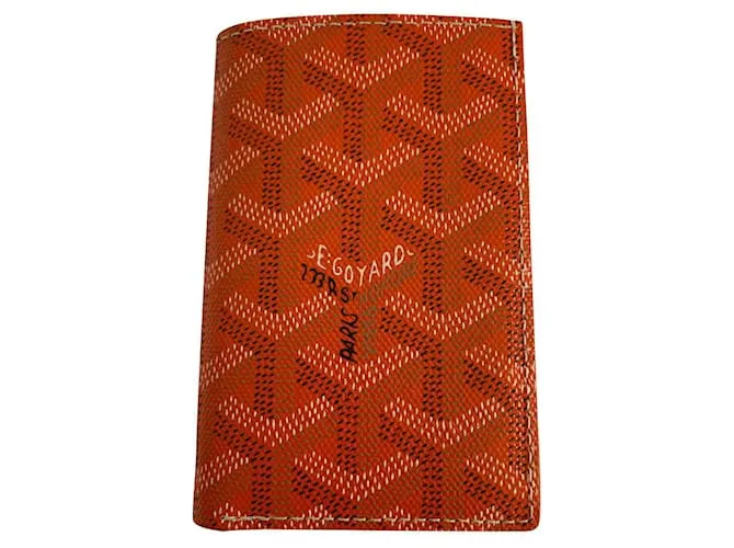 Tarjetero naranja Goyard 