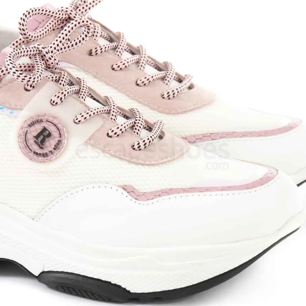 Tenis RUIKA Pele Branco Rosa 38/6430