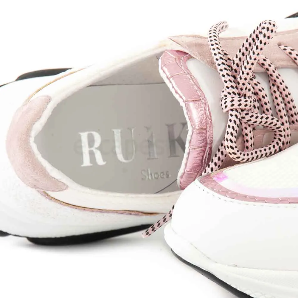 Tenis RUIKA Pele Branco Rosa 38/6430