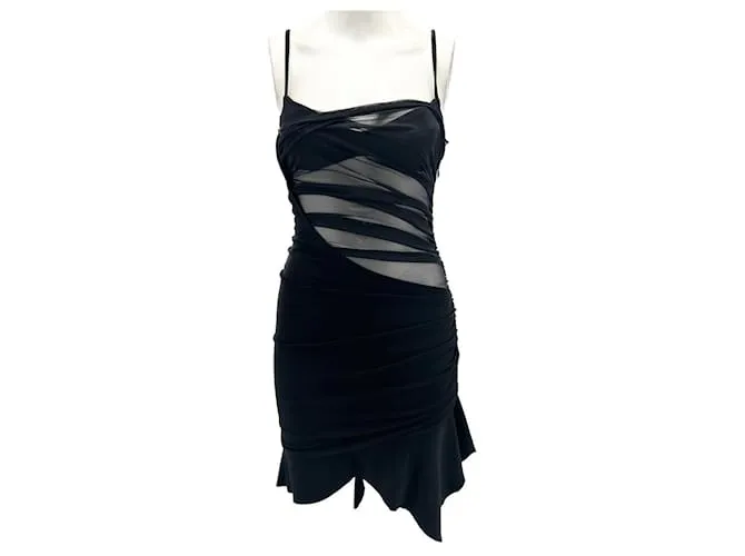 Thierry Mugler MUGLER Vestidos T.FR 36 Viscosa Negro 