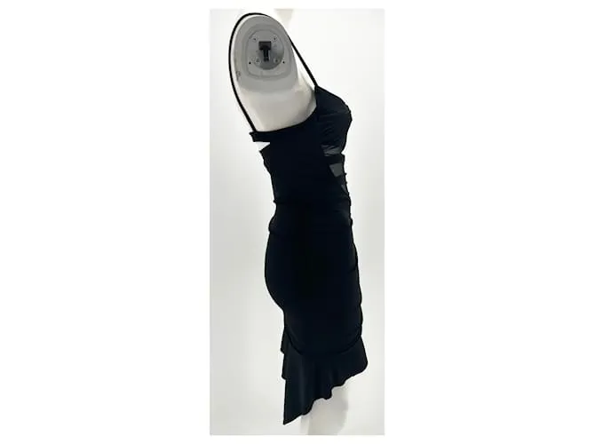 Thierry Mugler MUGLER Vestidos T.FR 36 Viscosa Negro 