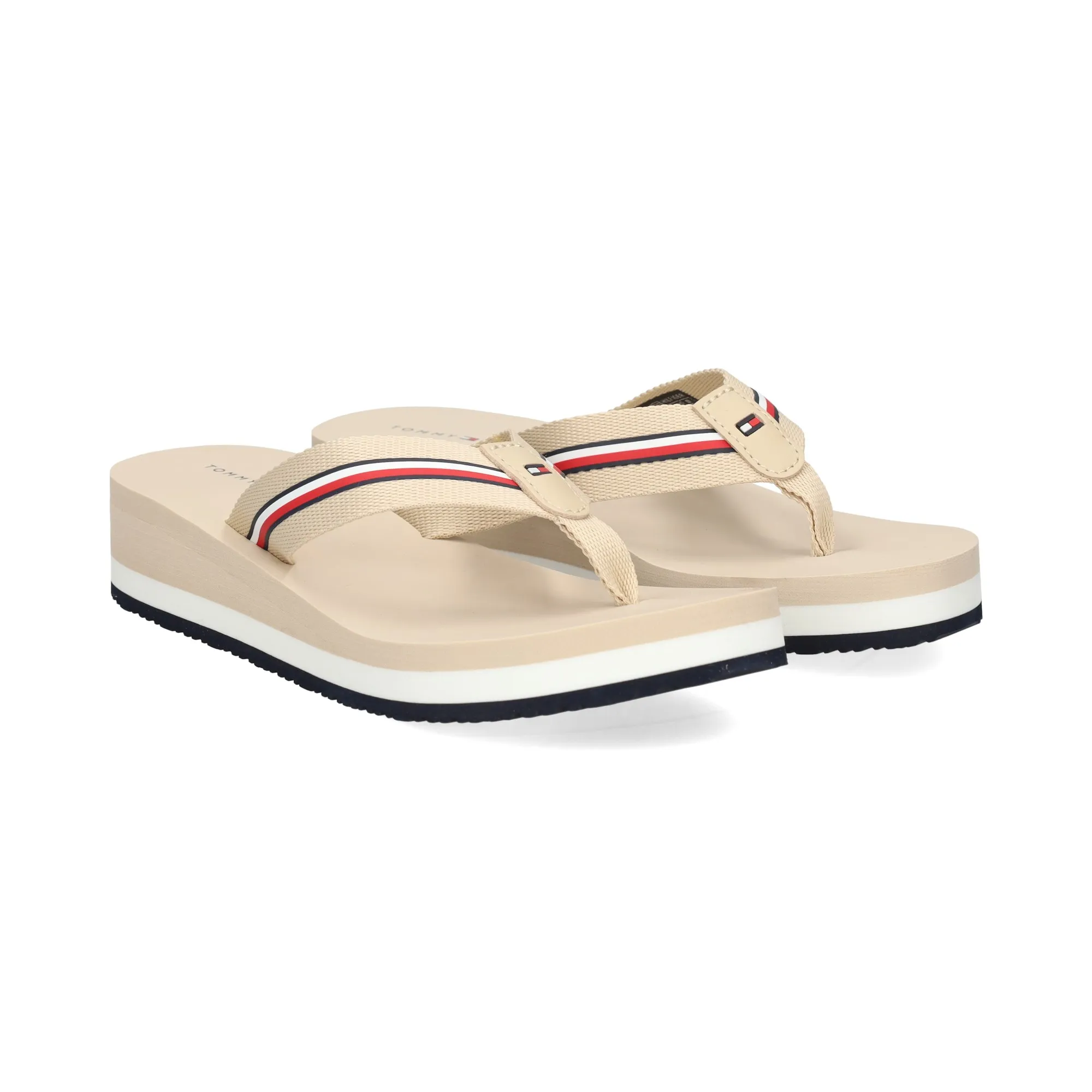 TOMMY HILFIGER Chanclas de Mujer AES WHITE CLAY