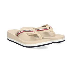 TOMMY HILFIGER Chanclas de Mujer AES WHITE CLAY